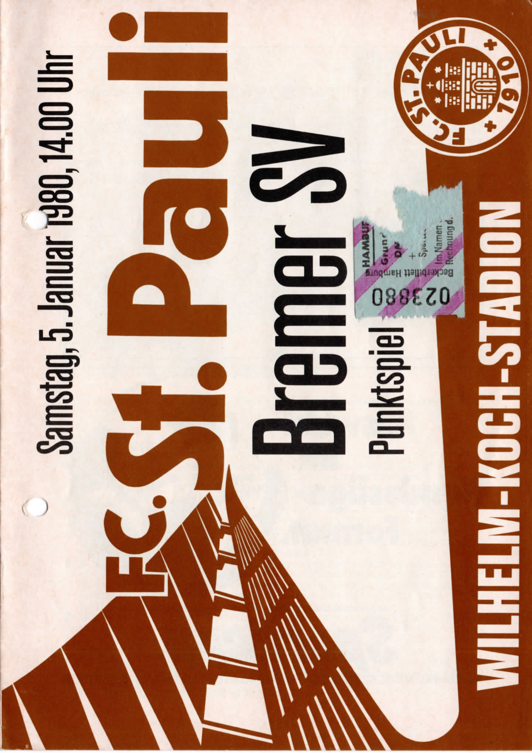 19. Spieltag [05.01.1980] FC St. Pauli vs. Bremer SV