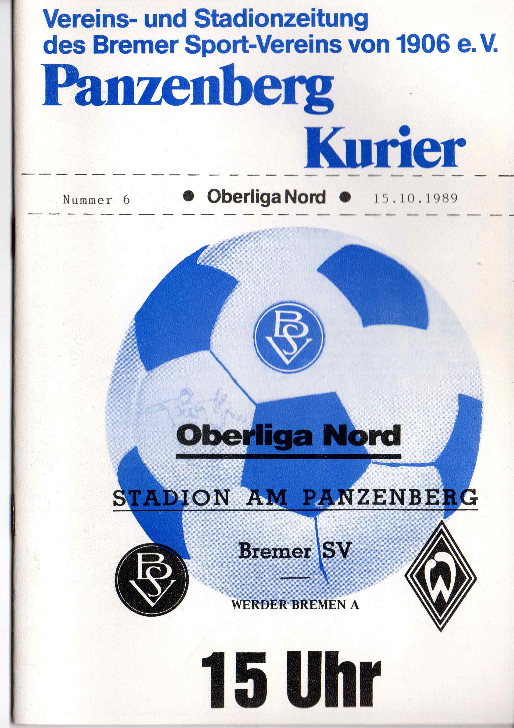 11. Spieltag  [15.10.1989] Bremer SV vs. SV Werder Bremen II