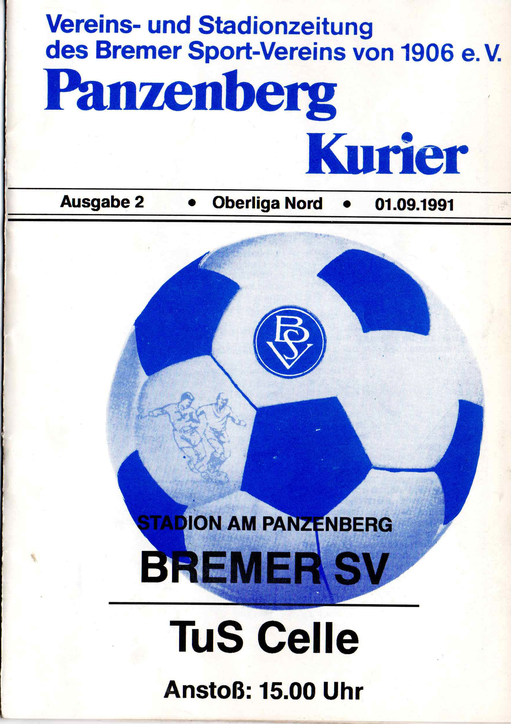 03. Spieltag  [01.09.1991] Bremer SV vs. TuS Celle