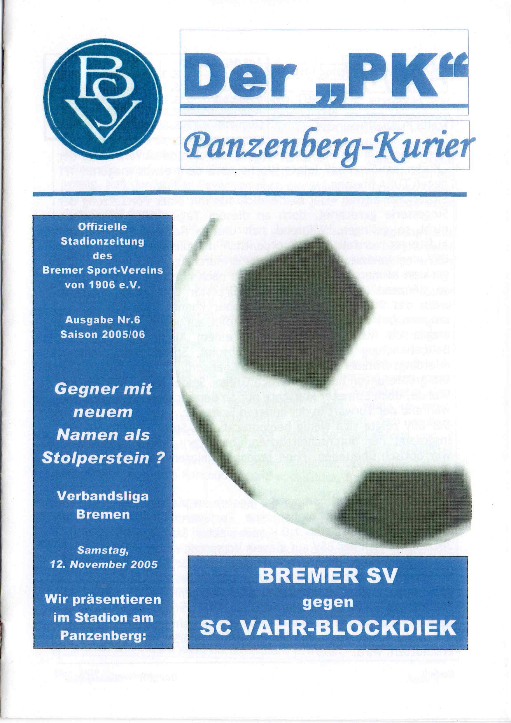 11. Spieltag [12.11.2005] Bremer SV vs. SC Vahr