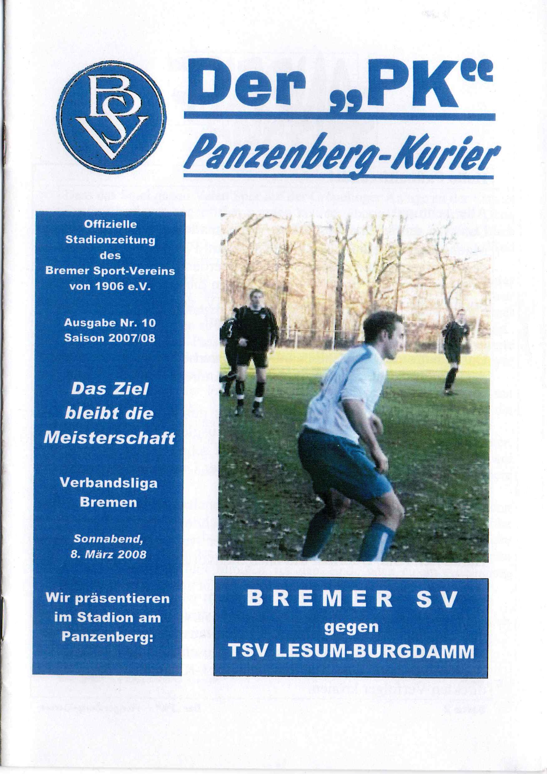 16. Spieltag [08.03.2008] Bremer SV vs. TSV Lesum-Burgdamm