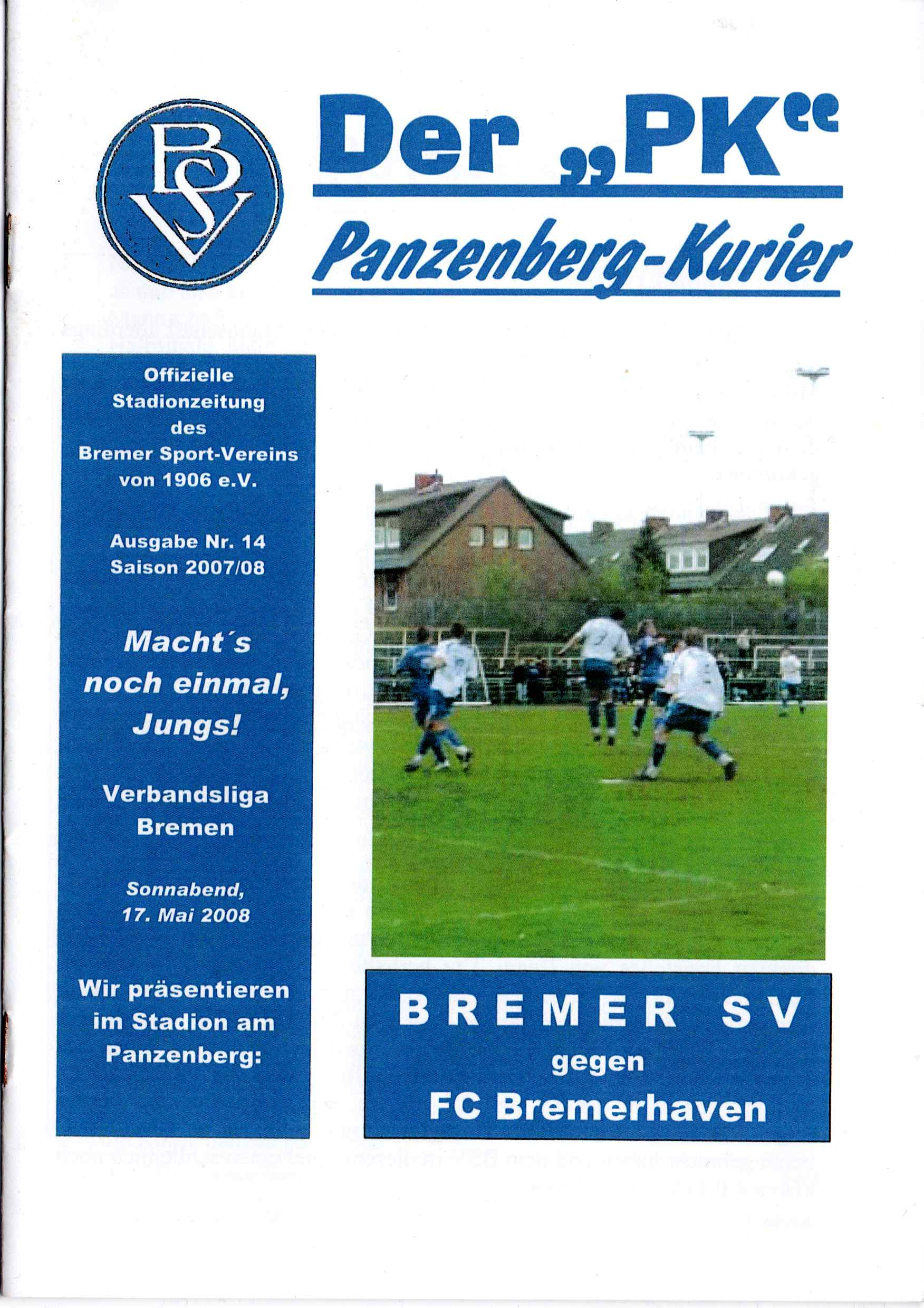 28. Spieltag [17.05.2008] Bremer SV vs. FC Bremerhaven