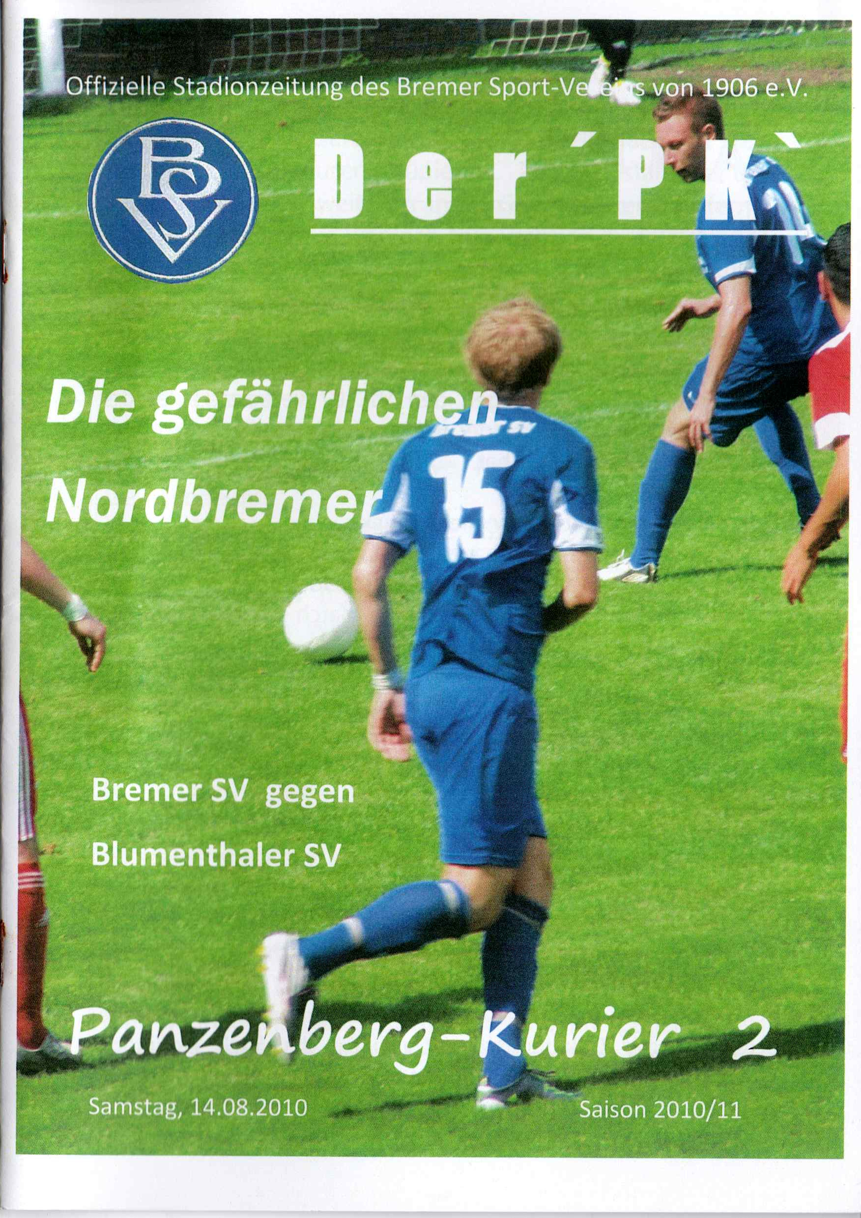 02. Spieltag [14.08.2010] Bremer SV vs. Blumenthaler SV