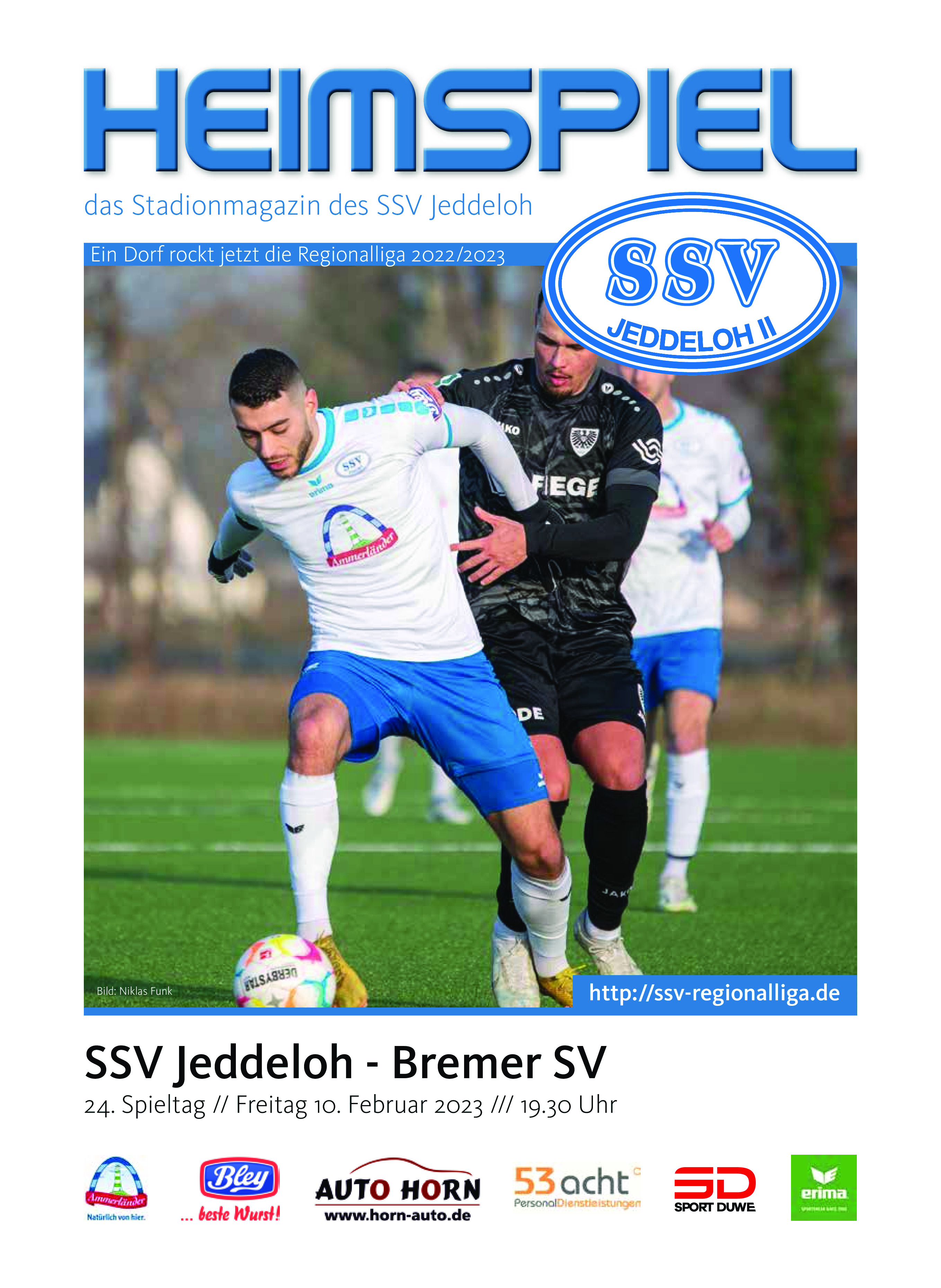 24. Spieltag [11.02.2023] SSV Jeddeloh II vs. Bremer SV