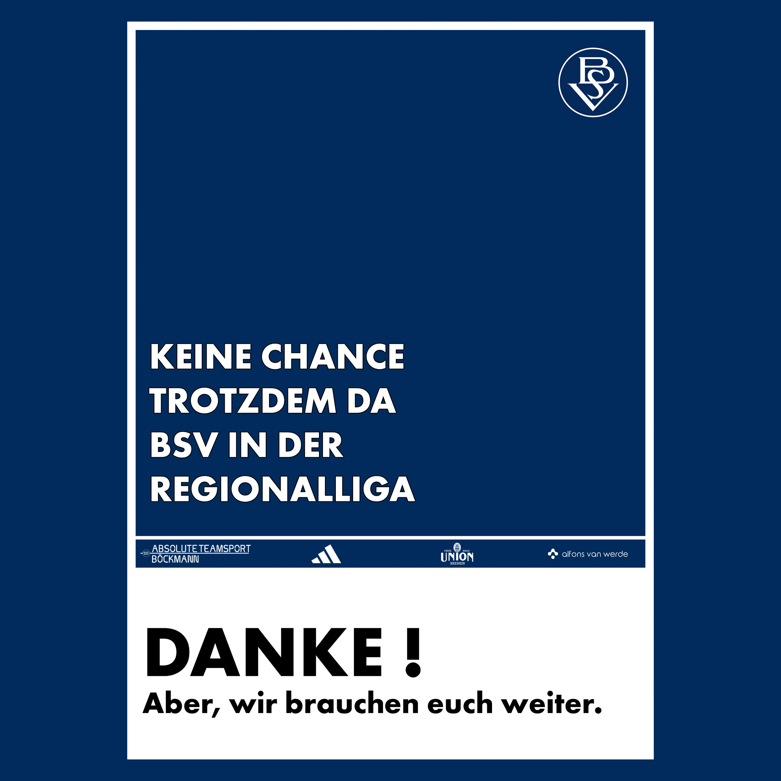 Bremer SV sagt Regionalliga zu – ruft weiterhin zur Unterstützung auf