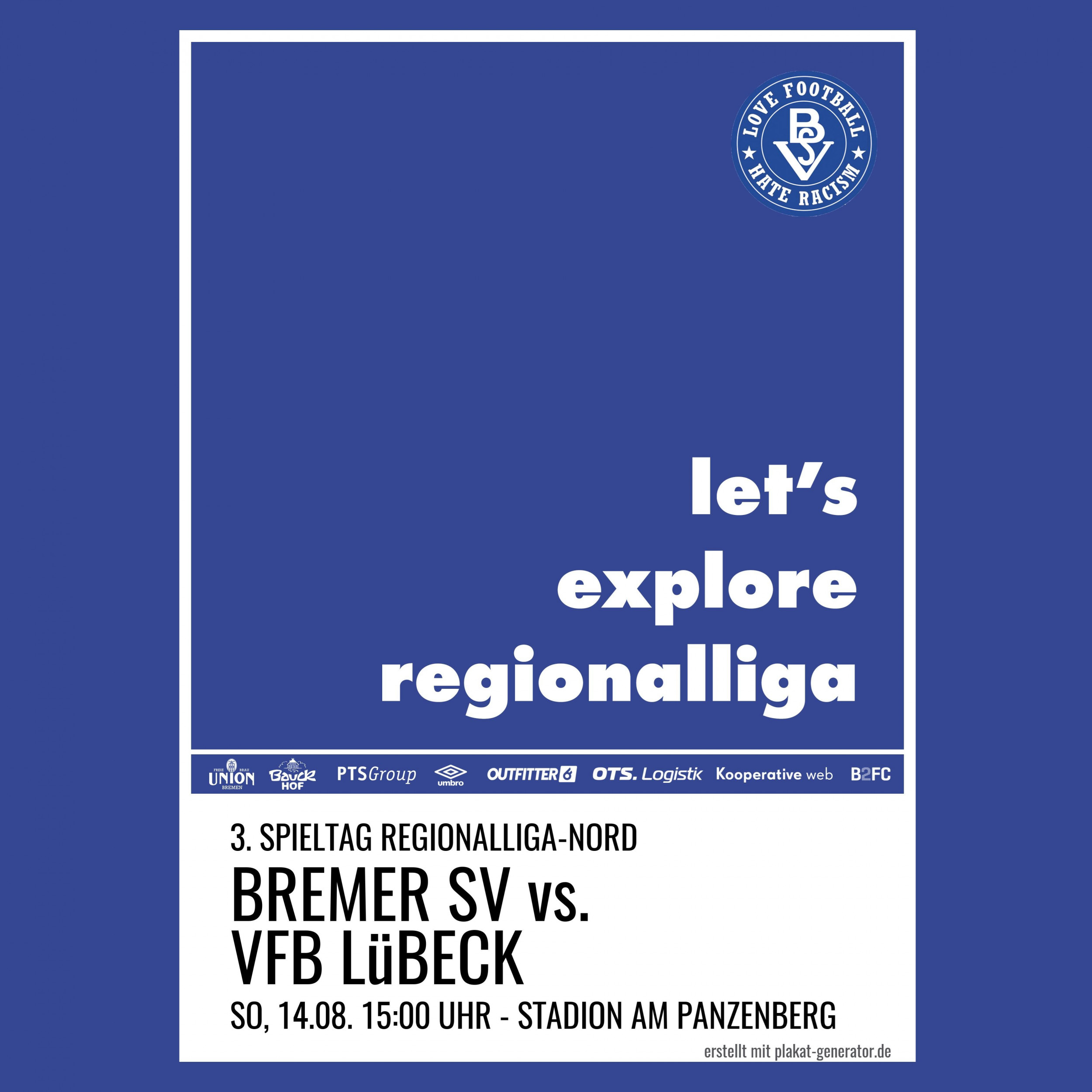 3. Spieltag Bremer SV - VfB Lübeck
